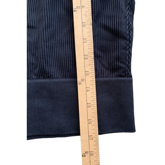 New! OFFLINE By Aerie Big Chill Seamless Square Neck Cropped Top Black Sz XL - Picture 14 of 15